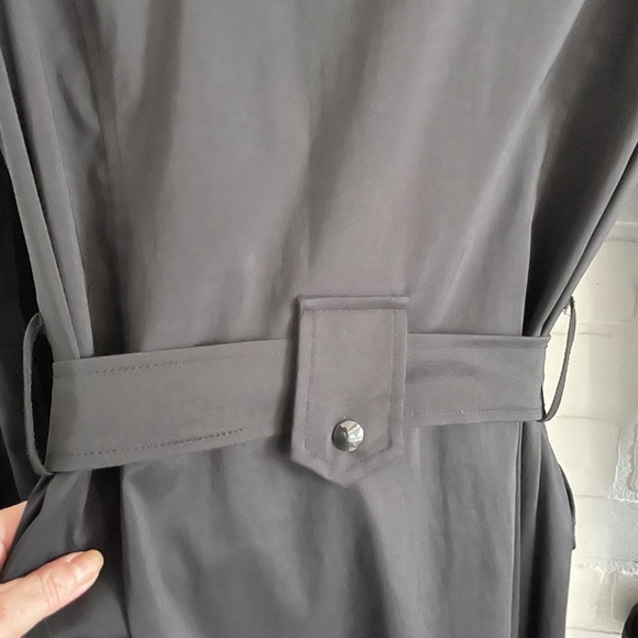 Joseph Ribcoff Trench coat/Dress Ruffled Statement Whimsigoth Pockets Sz 12 - Picture 13 of 15